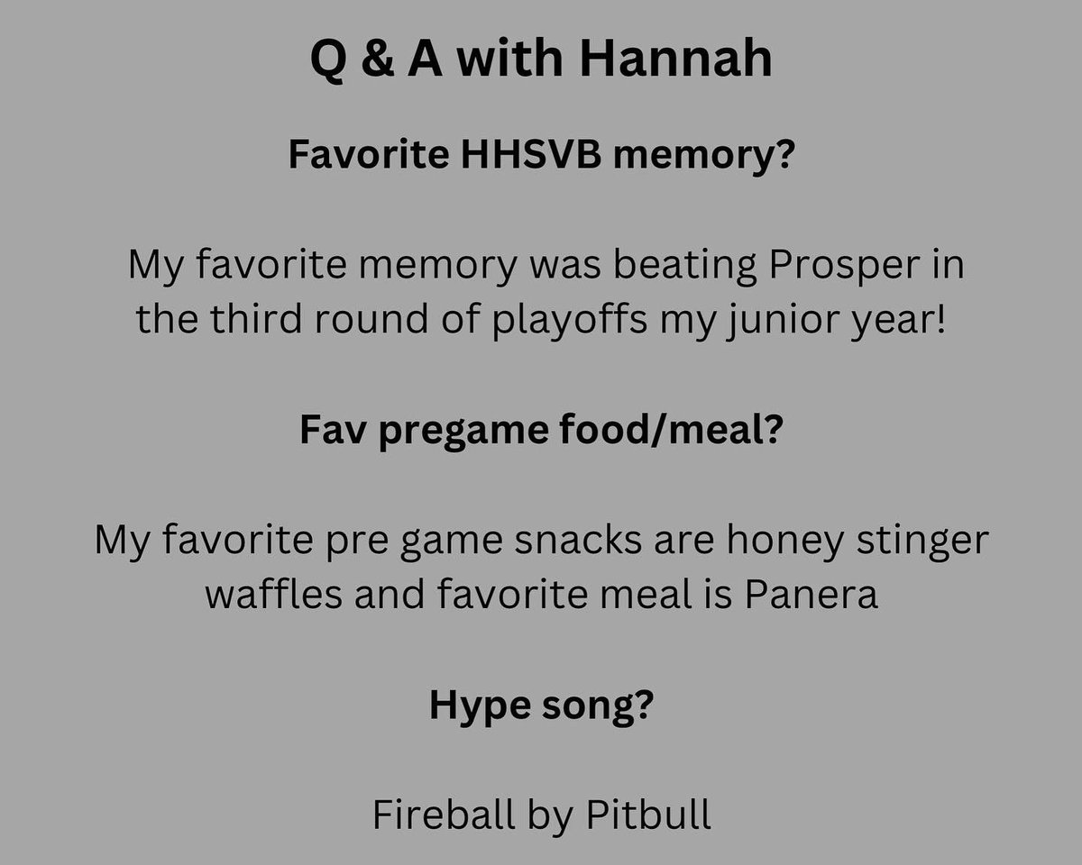 HHSVB's tweet photo. ✨SENIOR SPOTLIGHT✨
Hannah Redrow #5 - Varsity Captain
Tuesday 10/25 is Senior Night and our last game of the season.
HAWK FANS…Please join us as we honor our 5 amazing seniors & help cheer us on to a win over Lewisville!
#hhsvb #hpnd #gohawks #seniorspotlight #classof2023 https://t.co/8ixavxDAeV