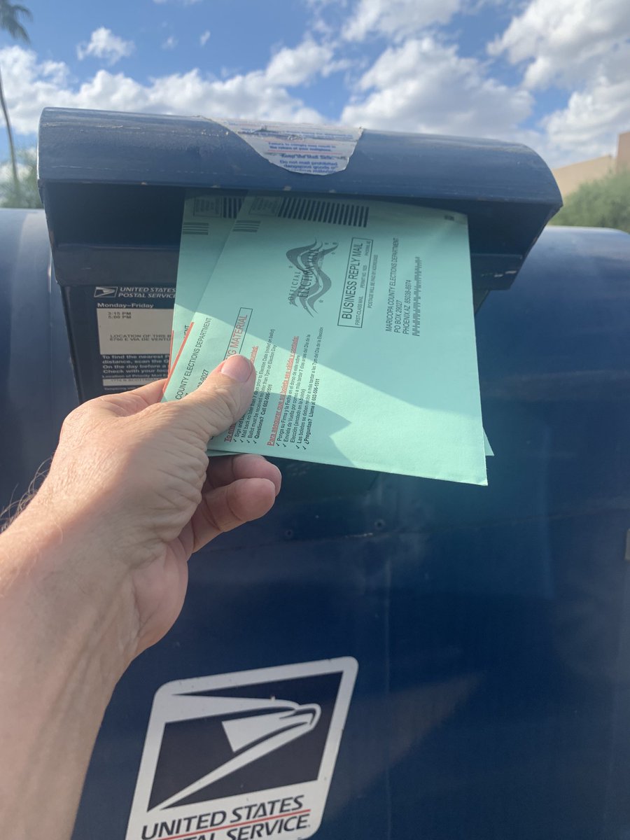 DanCBarr's tweet photo. Two more votes for ⁦@krismayes⁩, ⁦@katiehobbs⁩, ⁦@Adrian_Fontes⁩, ⁦@ChristinePMarsh⁩, ⁦@Alexandra4AZ⁩, ⁦⁦@KelliButlerAZ⁩, ⁦@CaptMarkKelly⁩ and many others.
17 days of voting left. Let’s get this done, folks. https://t.co/rdsK8uh9Eb
