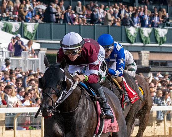 BH_AEberhardt's tweet photo. ✔️Two stakes contenders - Two Wins @keenelandracing ! It's a wrap as the Steve Asmussen-trained duo of #WickedHalo + #Gunite win the G2 @Lexus #RavenRun and #Perryville with @Tyler_Gaff aboard on both and winning owner Ron Winchell there to lift the trophy More from @BH_CCrosby https://t.co/dVBXy7B2lV