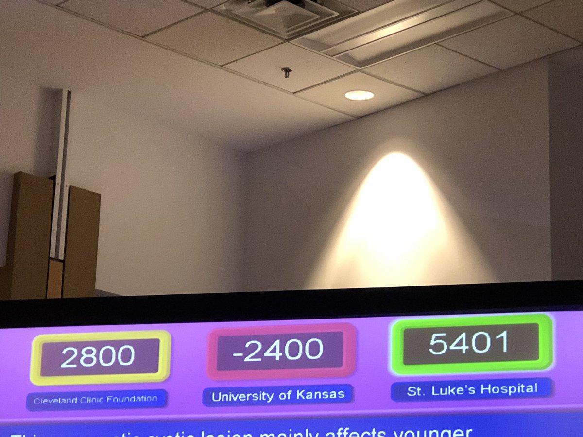 AkwiAsombangMD's tweet photo. Final jeopardy @AmCollegeGastro  GI Jeopardy 

CONGRATULATIONS 👏🏾👏🏾👏🏾
➡️St. Luke’s Hospital @mystlukes 🏆

#GITwitter #ACG2022 https://t.co/H8kkU9Sd3r