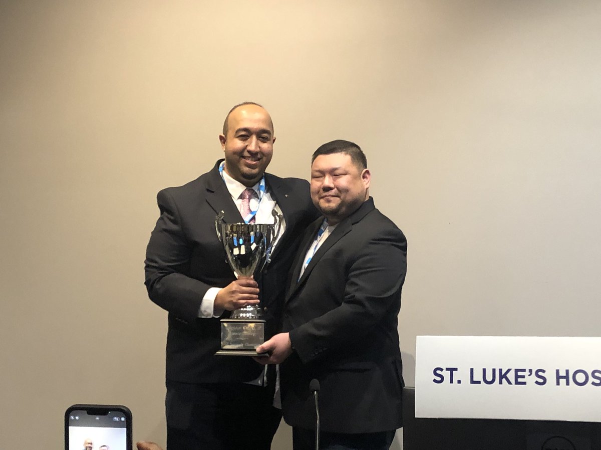 AmCollegeGastro's tweet photo. 🏆🏆🏆🏆

CONGRATULATIONS to this year’s #GIJeopardy winners from St. Luke’s Hospital 

#ACG2022 #FutureofGI #GIfellowship https://t.co/L0TjEvrSWA