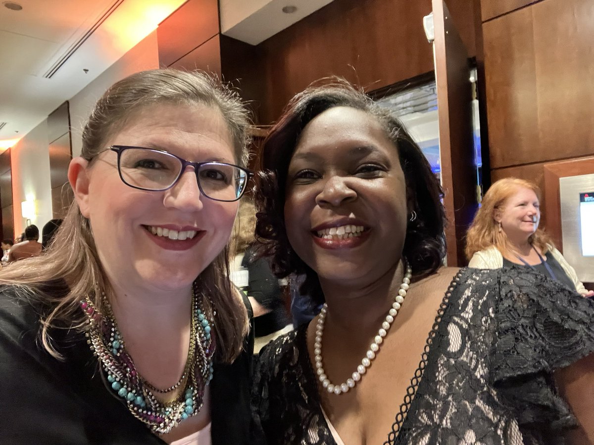 nursesarahPhD's tweet photo. So glad to meet @CutaiaMaya at the Jonas conference! So many great minds in this room, honored to be amongst them @JonasImpact https://t.co/tBws5WYRHR