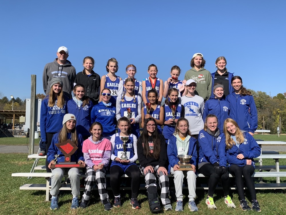rkeith26's tweet photo. Great week for the HS &amp; JH Exeter Township Lady Eagles!! Both teams won the Berks County XC Championship!! @ExeterAthletics @CentralPARunner @SpotlightBerks @ExeterTwpSchool https://t.co/sMzsfFyTIy