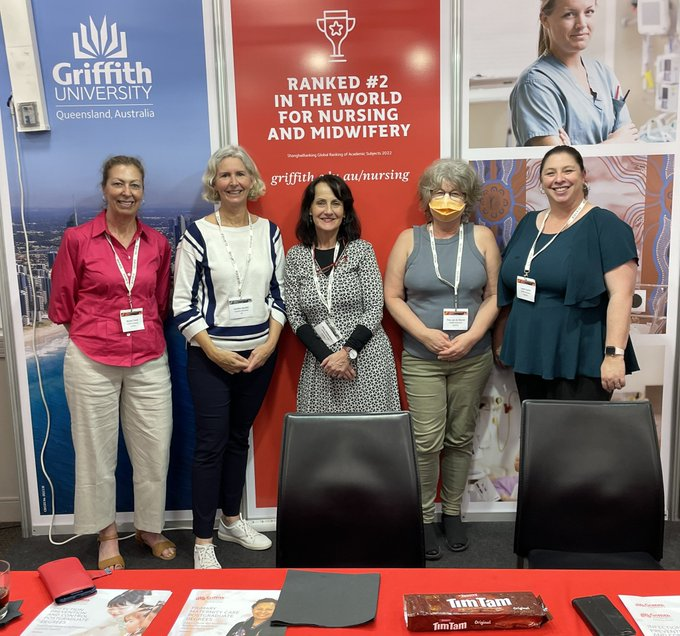 GriffithNursing's tweet photo. Midwifery Professor Mary Sidebotham &
@ProfJennyGamble join nursing colleagues from @GriffithNursing at #NEPNET2022 conference in Sitges, 🇪🇸
@marysidebotham is Deputy Editor of Nurse Education in Practice (NEP).” https://t.co/oxpTUhx5Cv