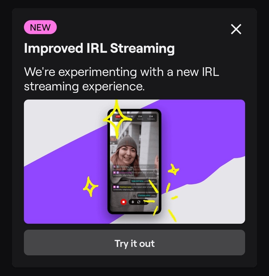 jaystreazy's tweet photo. So twitch wants IRL streams to be in portrait now? https://t.co/MEoc3vwgiG