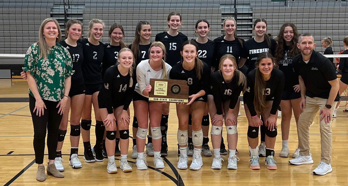 FirebirdsVB's tweet image. For the 4th consecutive year and extending our program record, we’re headed back to the KS 6A State Tournament! Thank you to all of you who supported our team this season. See you in Salina!

Scores:
WSE - W, 25-12, 25-8
GC - W, 25-15, 25-12

#statetostate #fsvballerz #fsvbfamily