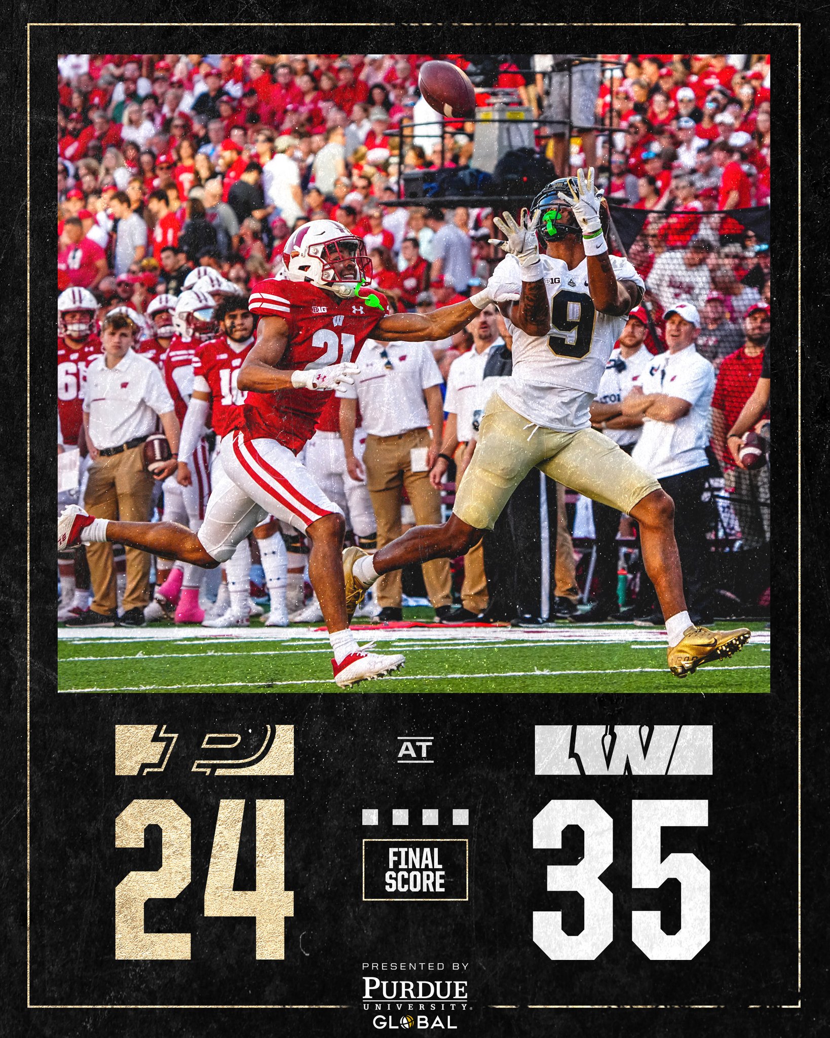 Purdue Football on Twitter "Final in Madison, a tough one out on the