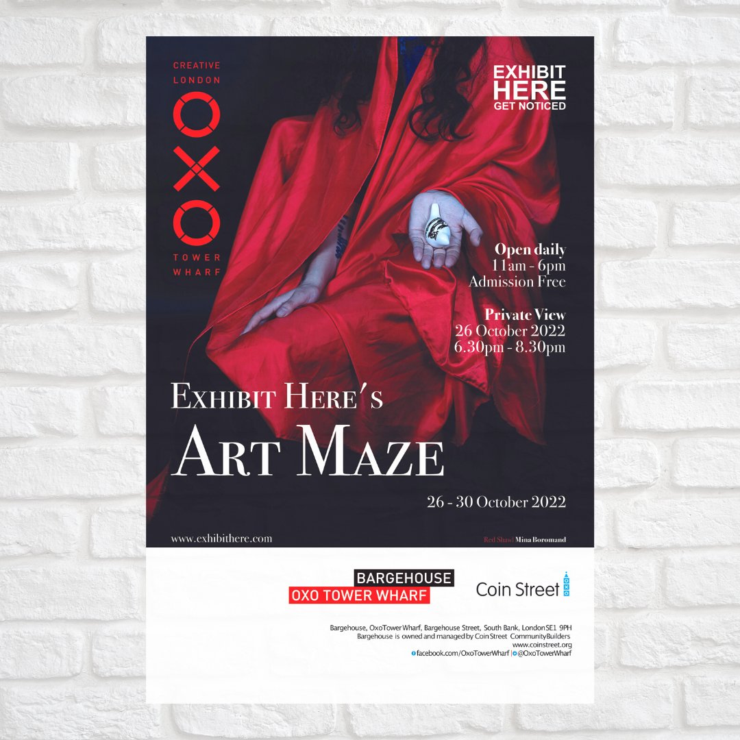 ExhibitHere's tweet photo. You're invited!

#ExhibitHere #ArtMazeExhibition #Bargehouse @OxoTowerWharf @CoinStreet https://t.co/FVv4MxFXWy