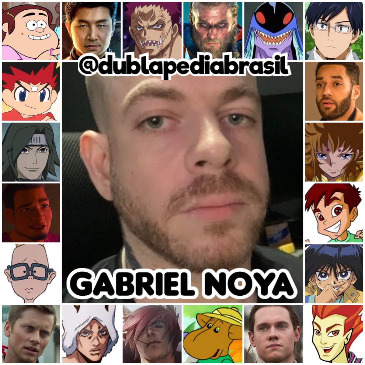 Personagens Com os Mesmos Dubladores! on X: Dublando desde criança, foi  legal ver a evolução da dublagem deste homem! Alguns dos personagens do  sensacional Gabriel Noya! Gabriel é conhecido por dublar o