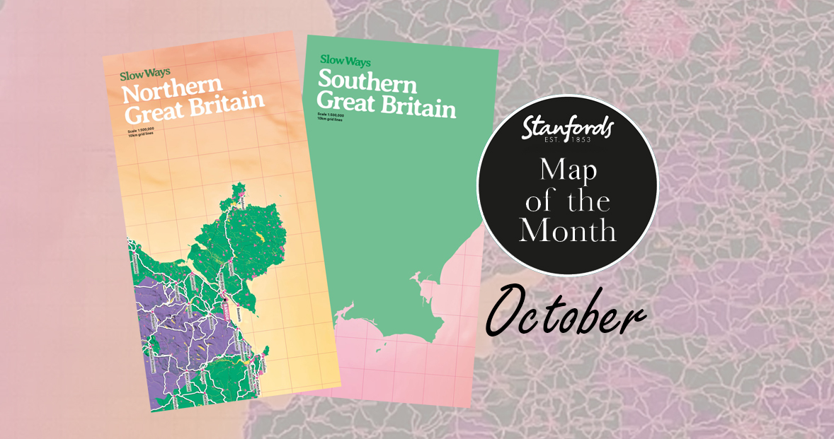 Our Map of the Month is the Slow Ways Journey Planners by @UrbanGoodCIC Slow Ways is an initiative to create a network of walking routes that connect all of Great Britain's towns, cities, thousands of villages and every national park. #MondayMap stanfords.co.uk/Slow-Ways-Jour…