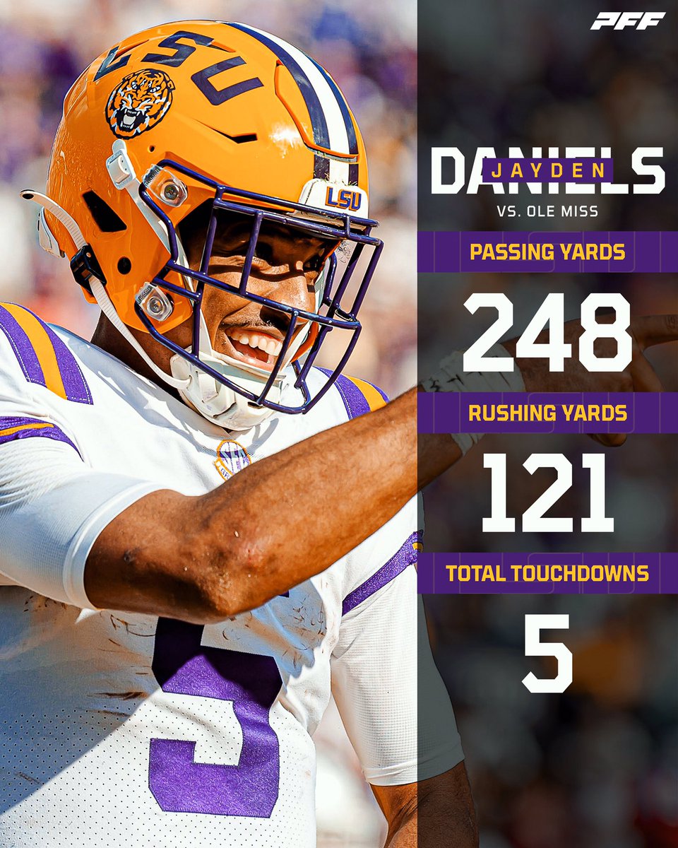 Jayden Daniels and the Tigers take down #7 Ole Miss!