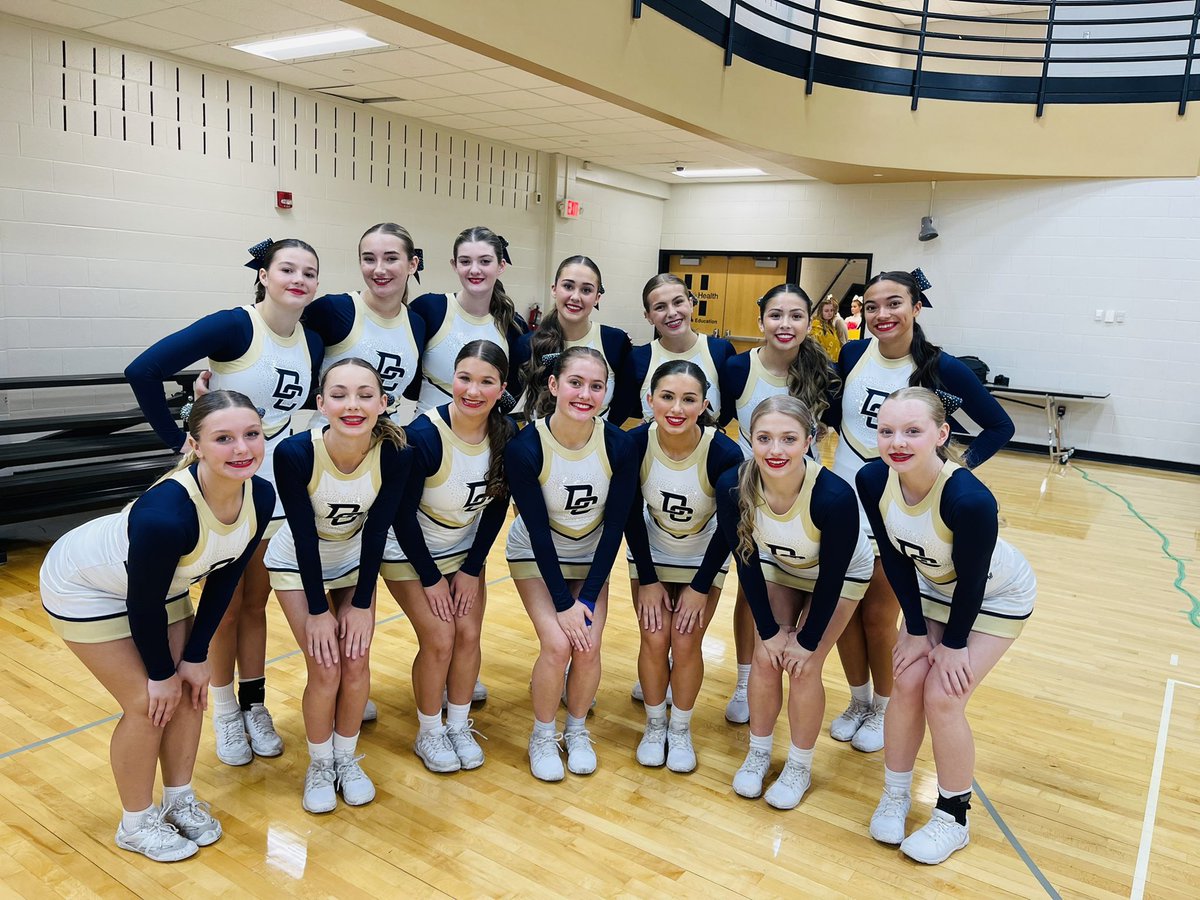 Indiana cheer state competition 2022 in the books! Us coaches are super proud of these athletes!! Next up, Mid-State! #cheerleading #decaturproud