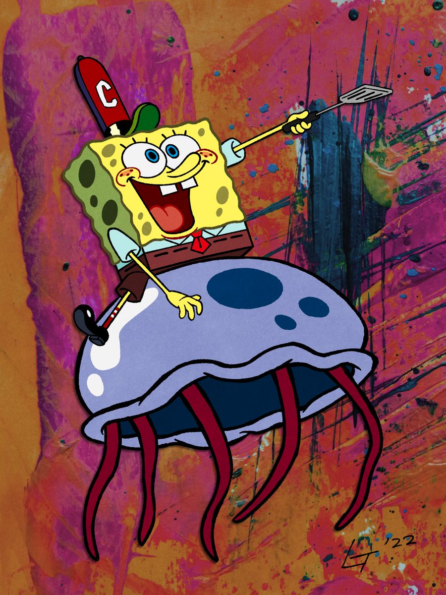 bodsidoo's tweet image. GO SPONGEBOY!! *falls into oblivion*