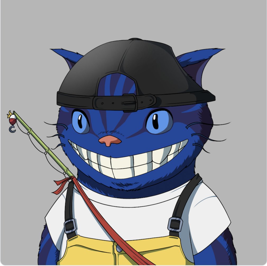 Just scoop on another Kitaro and it's an OG Fisherman
Meow Meow <a href="/KitaroNFT/">——</a> 
Have a great Sunday ahead to everyone!😽😽😽
