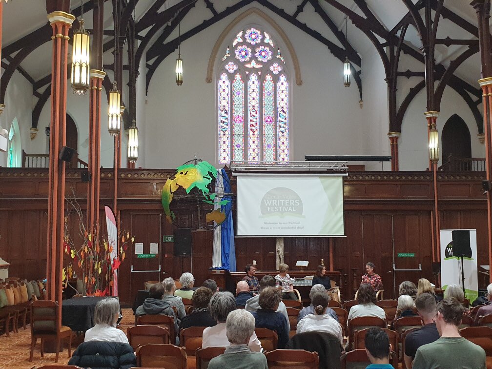 It was so good to talk books again - immersive, thought-provoking, other-worldly fiction and narrative nonfiction - with the very lovely <a href="/jonodavidbutler/">Jonathan Butler</a>, <a href="/frippet/">Jane Rawson</a> and Robyn Mundy. Thanks Tamar Valley Writers Festival.