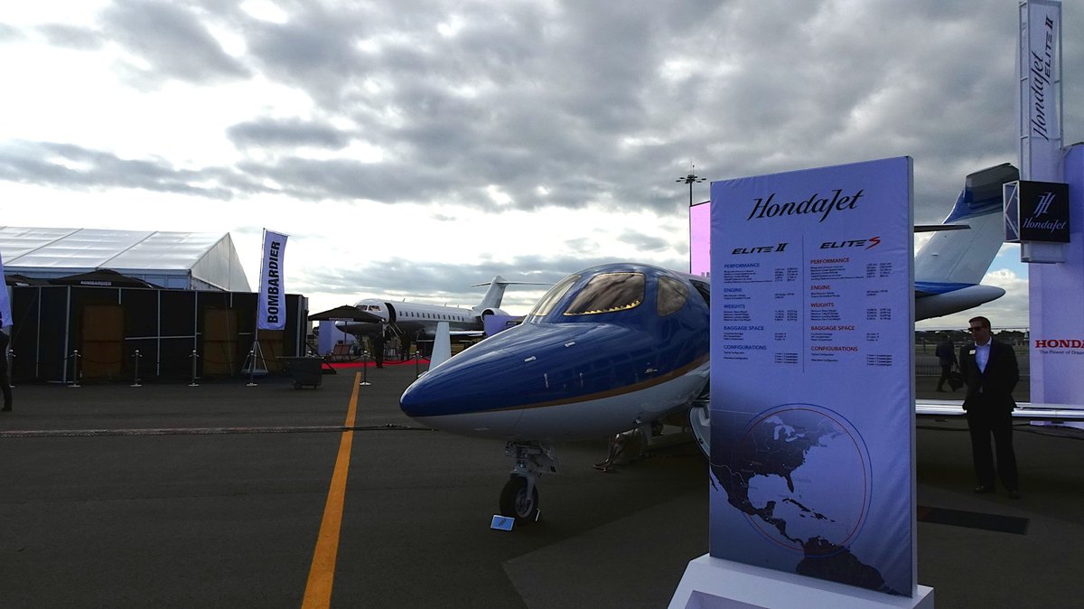 davidaughin's tweet photo. Was at NBAA-EBACE 2022 on Thursday. HondaJet Elite S on Display. #aviation #NBAA2022 #aircraft @hondajet https://t.co/MHnWIdsDf6