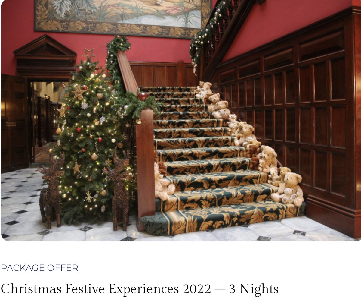 staplefordpark.com/festive-experi… Book your 2 & 3 Day Christmas Package and experience the delights of Stapleford Park in all its festive glory. Limited Availability.