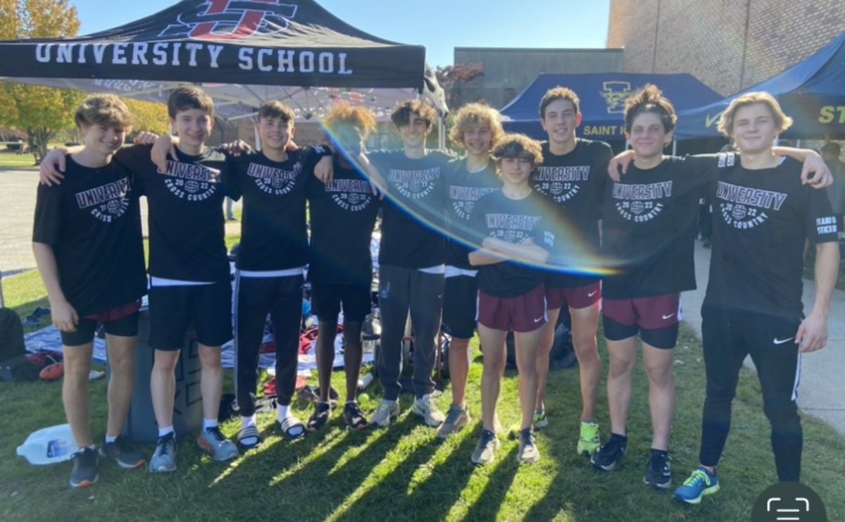 The University School XC Team placed 6th out of 22 teams today at the District Meet at Madison and advances to the Regional Meet. Go US!