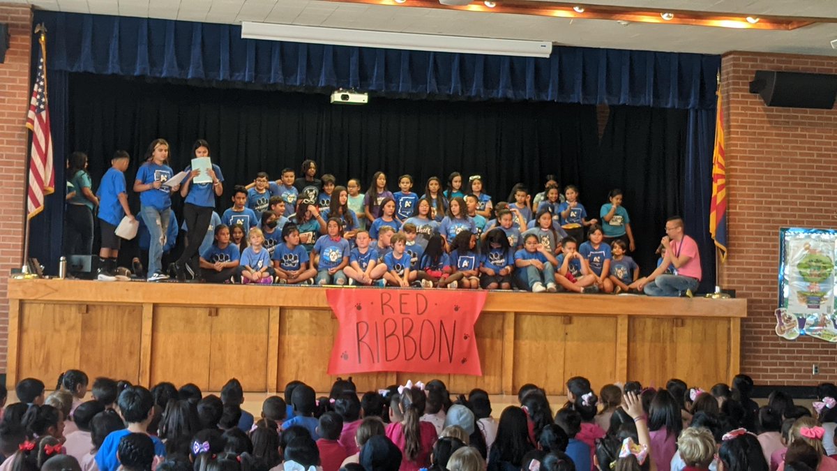 HartfordSEH's tweet photo. Hartford STUCO kicked off our Red Ribbon Celebration with an amazing assembly for our school! Thank you Mr. Nguyen and Mrs. Alcala for all your hard work! Chandler Unified School District @cusd80 #redribbonweek2022 https://t.co/2OSs29uMUc