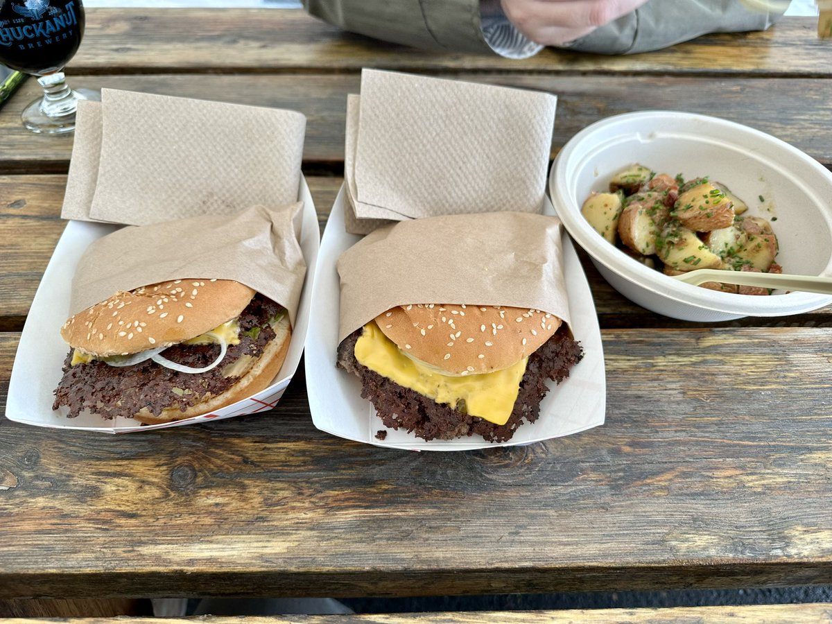 BA stout release and a burger pop up