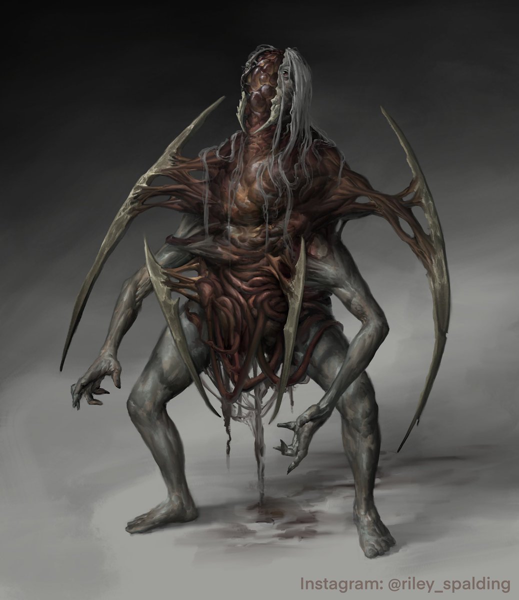 SpaldingRiley's tweet photo. #procreateart #digitalart #monster #horror https://t.co/Pr6knXY3Zi
