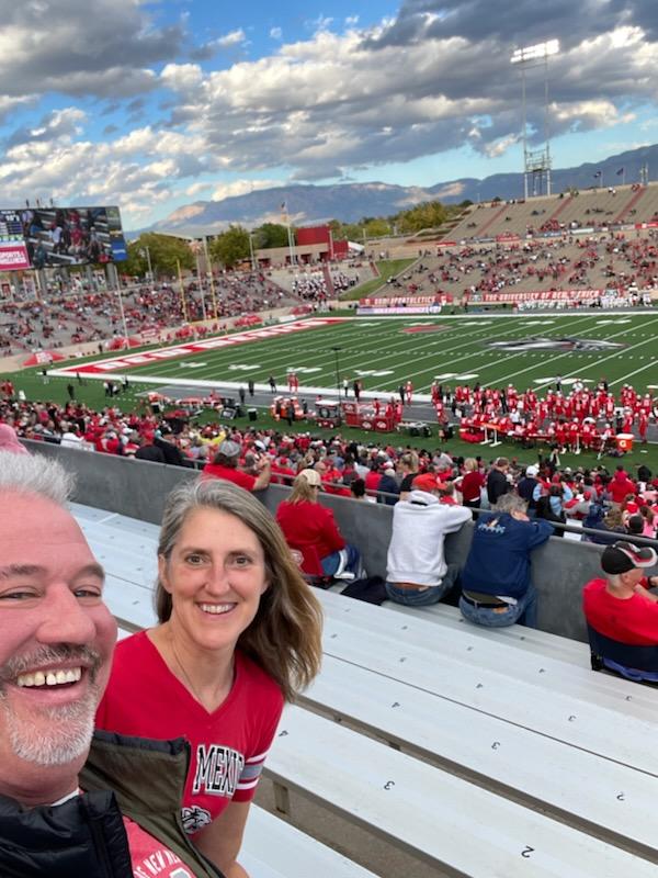 Bethamurph's tweet photo. Beautiful evening for a game. #GoLobos https://t.co/Mfg3aQakwS