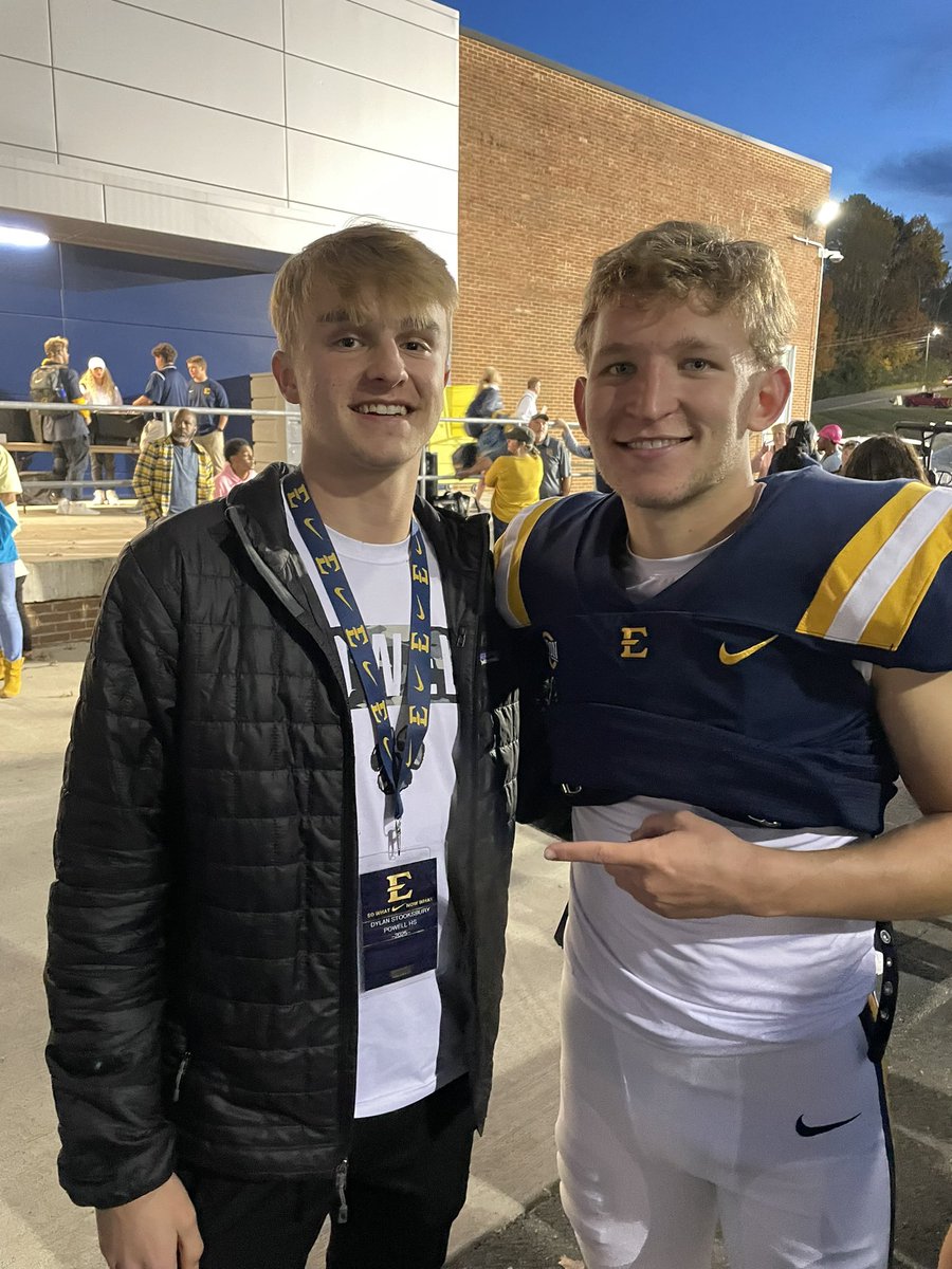 DylanStooks's tweet photo. Had an amazing time at @ETSUFootball today!!
@Coach_Jerman @gwquarles @coachdowns_gary @PowellCoachLowe @CoachZGibson https://t.co/xBPhJQyQFW