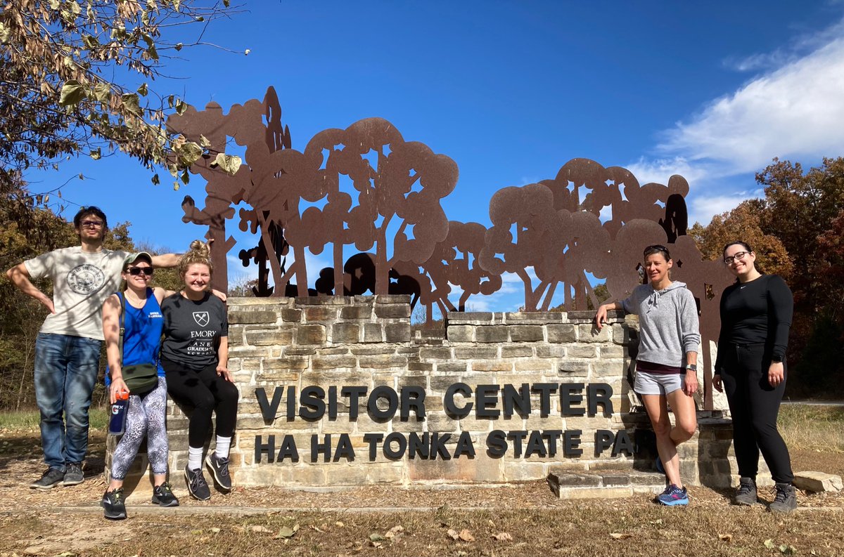 Having an awesome science retreat 2022 - grant brainstorming, the first lab retreat dessert, diversity-oriented pizza synthesis, and a perfect Ozark hike to cap it off 👌