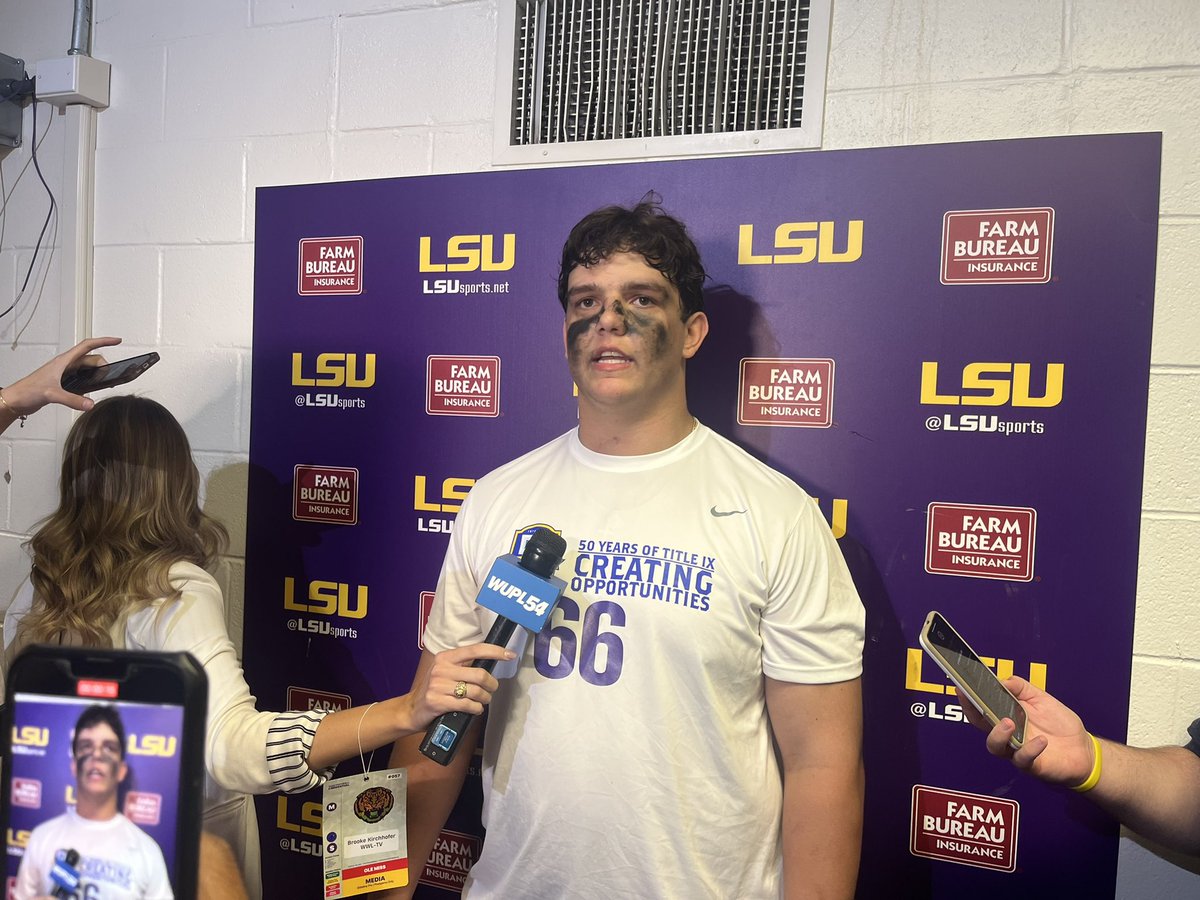 Sheadixon's tweet image. What’s been true freshman Will Campbell’s approach to starting at left tackle in Year 1?

“You just put your hand in the dirt, you buckle the chin strap tight and you go out there and get it done.”