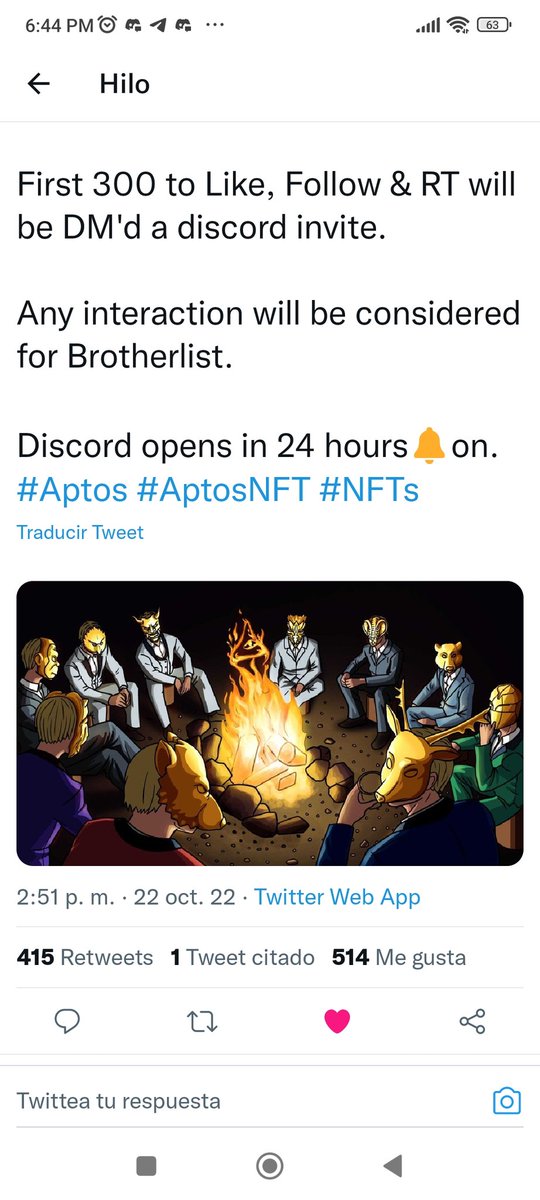 Sendosk8's tweet photo. @AptosBroHoodNFT Done 😀 https://t.co/hoixpz4RI2