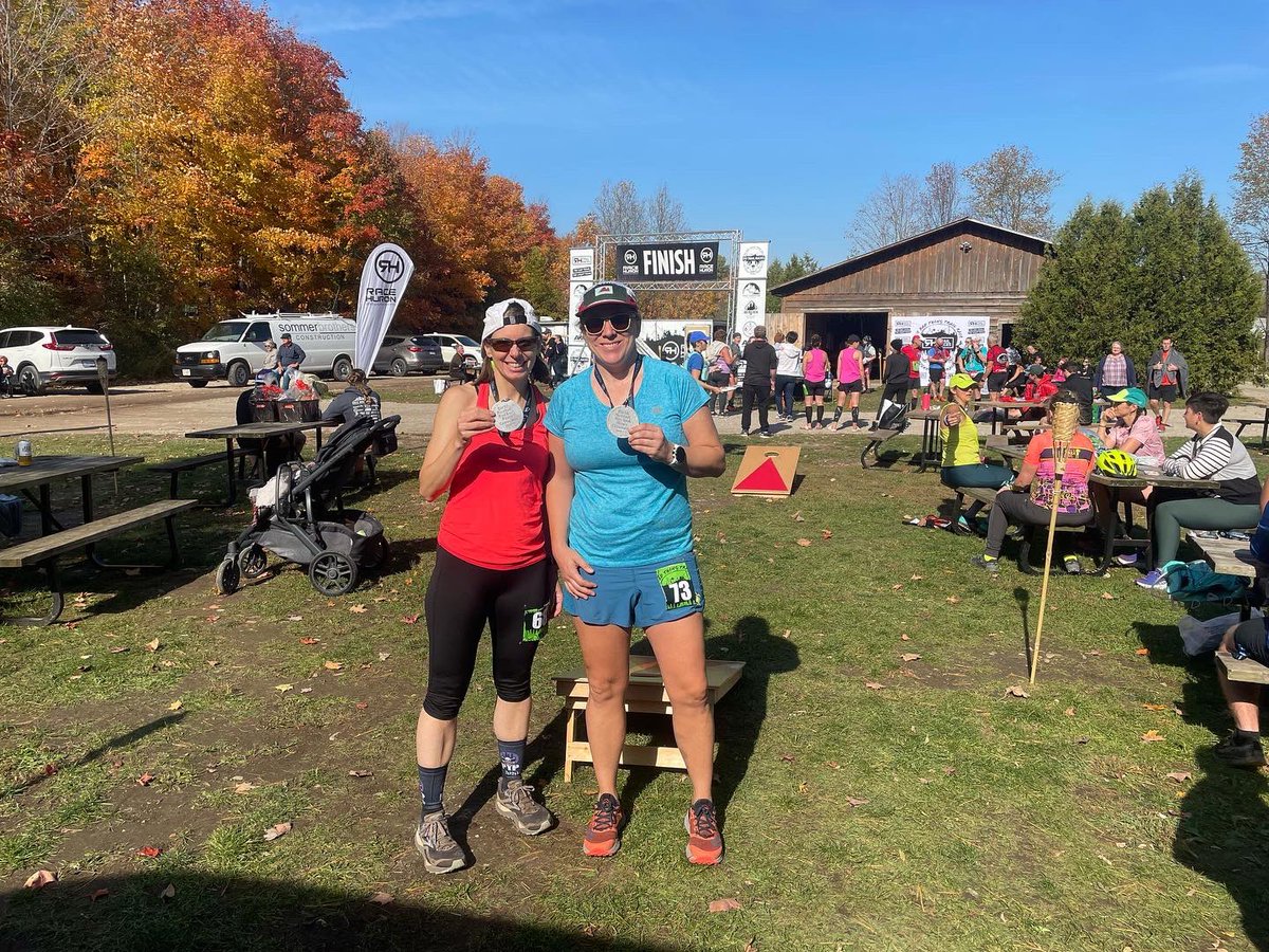 XSNRGRunning's tweet photo. Congrats to Lori and Liisa who complete the Bad Thing 25km race today. https://t.co/L8IDBXx0UQ
