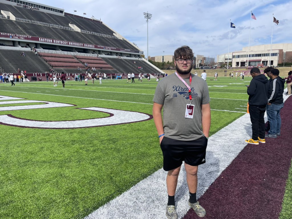 Had a great day at eku today thanks for having me <a href="/Erik_Losey/">Erik Losey</a> <a href="/coacharichman/">Andy Richman</a> <a href="/EKUFootball/">EKU Football</a>
