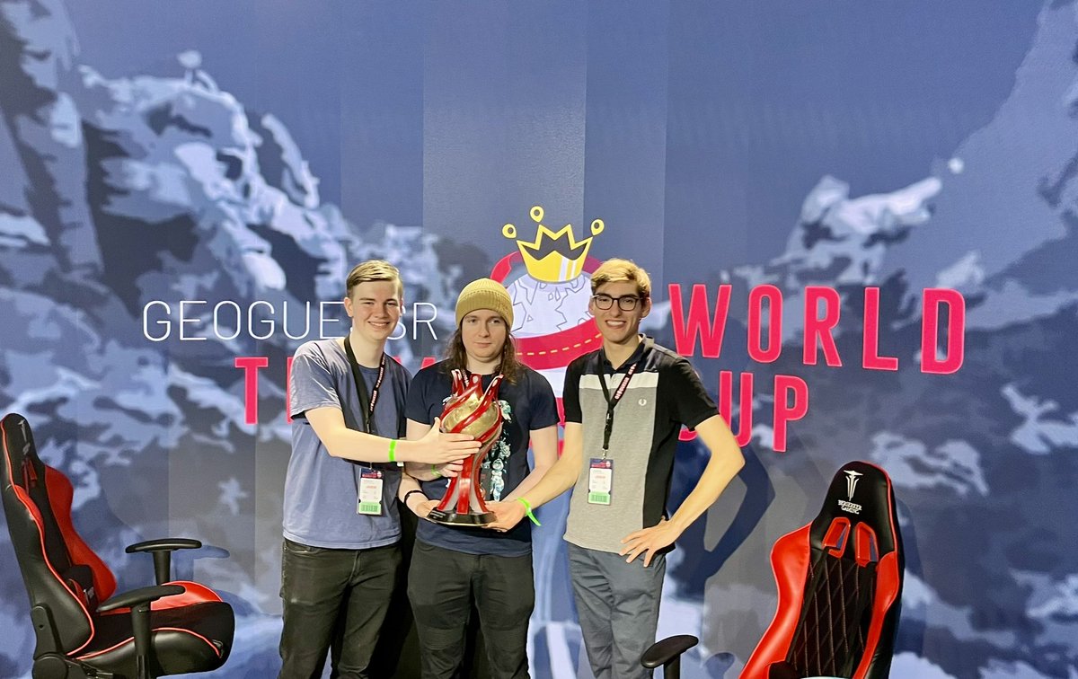 GeoGuessr (@geoguessr) on Twitter photo SPEED PLONKERS <a href="/maccem_/">maccem</a> , Blinky & Kodiak are the champions 🏆
👏 WELL PLAYED 👏
& thanks to @MrAntoineDaniel , <a href="/GeoTwc/">Geoguessr Team World Cup</a> and <a href="/ligueintercommu/">La Ligue intercommu</a> for organizing this AMAZING event 🤩
We loved being here and meeting the best community in gaming ✌️ SPEED PLONKERS <a href="/maccem_/">maccem</a> , Blinky & Kodiak are the champions 🏆
👏 WELL PLAYED 👏
& thanks to @MrAntoineDaniel , <a href="/GeoTwc/">Geoguessr Team World Cup</a> and <a href="/ligueintercommu/">La Ligue intercommu</a> for organizing this AMAZING event 🤩
We loved being here and meeting the best community in gaming ✌️