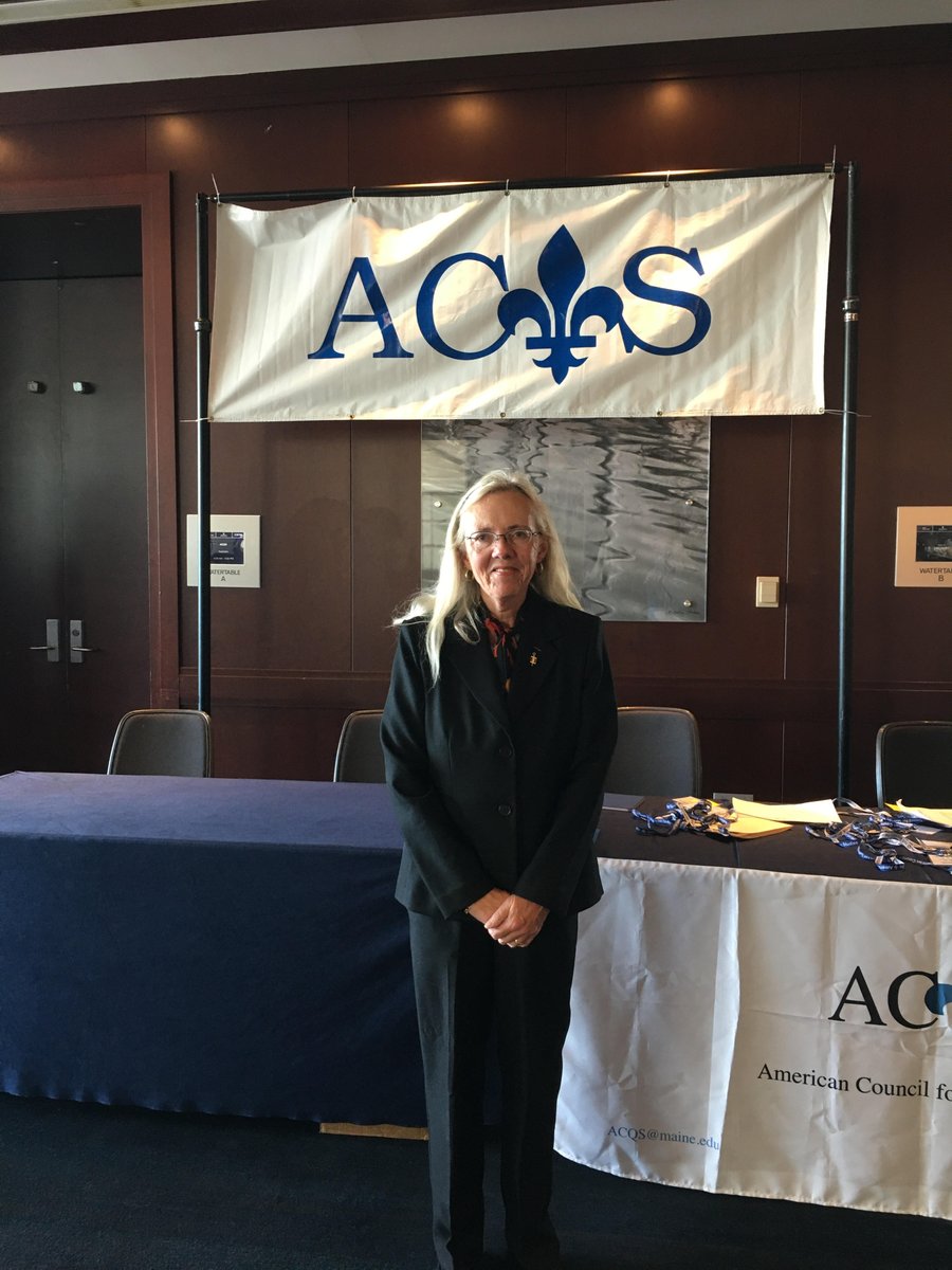 KathySteinSmith's tweet photo. Delighted to present on "The Resurgence of French Language and Francophone Culture in the US" at the ACQS conference in Baltimore today! 🙂 @nousfoundation @knharrington @iciacadie @iciradiocanada @Dr_jparker @dcheramie @DavidVermette @tony_leroi @KeithTse2 @querythepast @NCISorg https://t.co/4Sb3PmOI5t