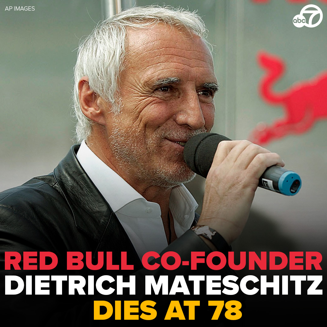 Officials with the Red Bull racing team at the United States Grand Prix in Austin, Texas, said Saturday that Mateschitz had died. There was no immediate word where he died, or a cause of death. abc7.la/3z4Fdmo