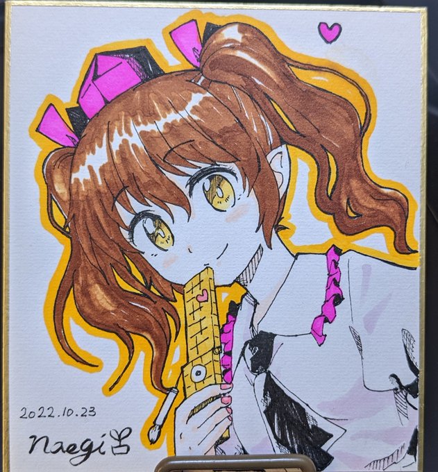 色紙はこんな感じになりました。 