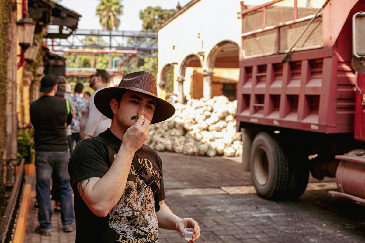 MatadorRest's tweet image. One of our managers taking in the fragrance of agave country.