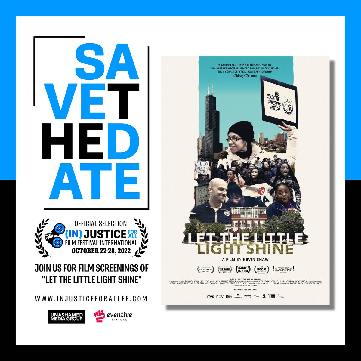 TrinityChicago's tweet photo. We’re holding your virtual seat for the screenings of “Let The Little Light Shine” October 27-28. 🎥 🍿Get Tickets Now! https://t.co/2TwRdAuonm
#IFAFF #IFAFFInternational #IFAFF2022 #films #socialjustice #justice #savethedate #gettickets #virtualseat #screenings #movienight https://t.co/eOvuPQE8e4