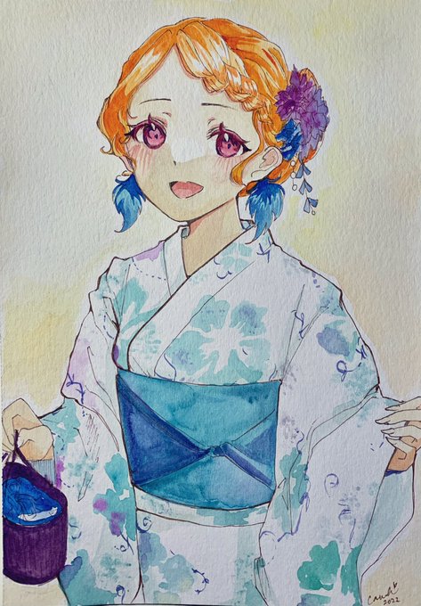 #HOLOctober Day 16 - Yukata Kiwawa#ArtsOfAshes 