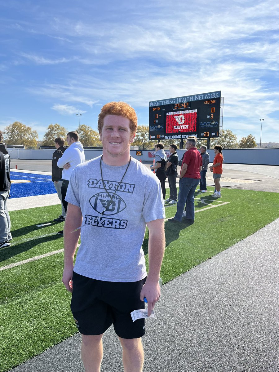 I had a great game day visit at The University of Dayton today! Shoutout to my Aunt Mel and my preschool teacher Mrs. Vrbancic. I loved seeing you both today! Great win for the Flyers! <a href="/RChamberlin_UD/">Rick Chamberlin</a> <a href="/CoachVellucci/">Jake Vellucci</a> <a href="/CoachCos16/">Sam Costantino</a> <a href="/coach_elderm/">Coach Elder</a>
