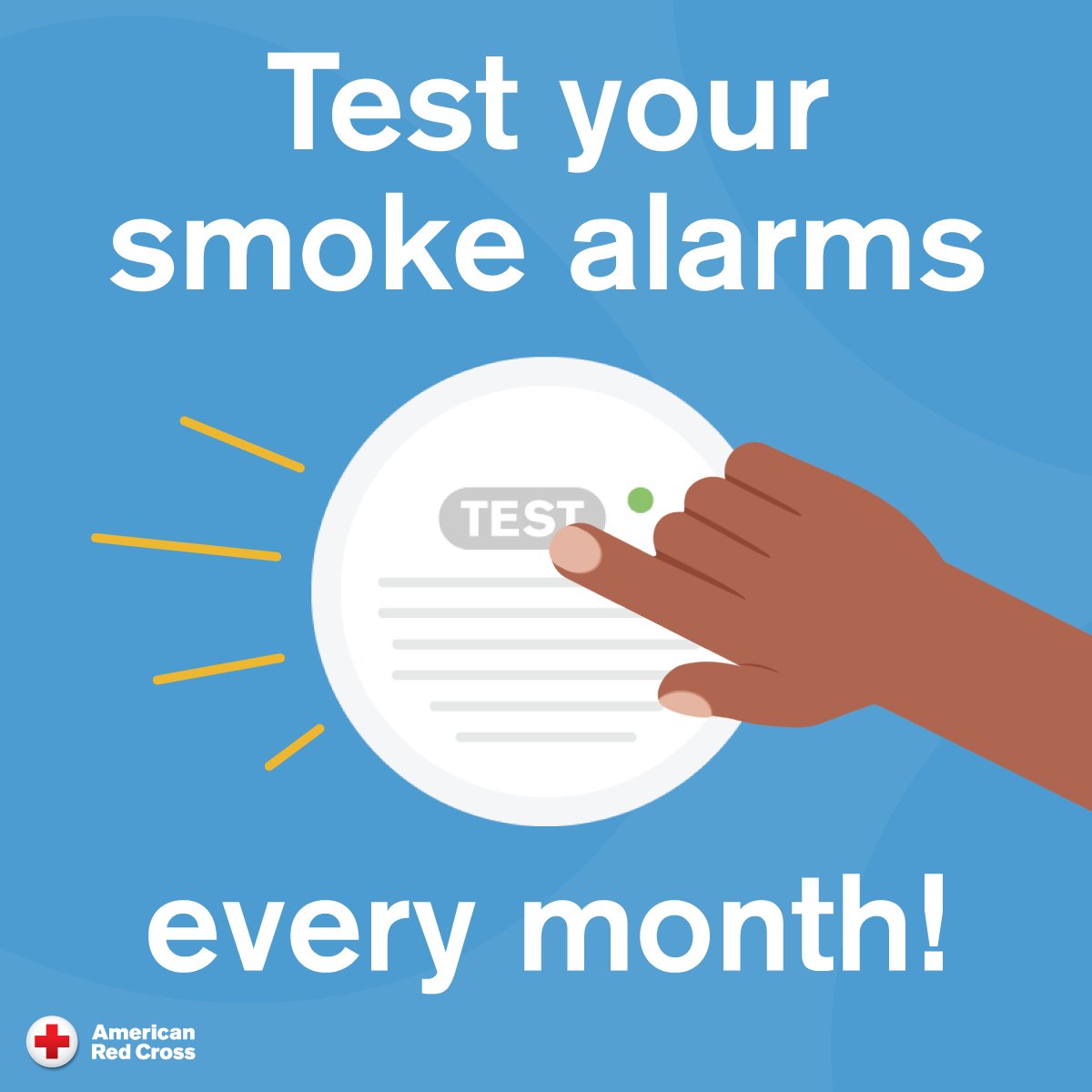 indianaRedCross's tweet photo. Smoke alarms are something we often don't think about but are critical to our safety.🔥

Need help creating a home fire plan? Get tips here ➡️ https://t.co/yFrFuzS1Er

#redcross #americanredcross #indianaregion #firepreventionweek #firesafety https://t.co/5UGXAlJTr8