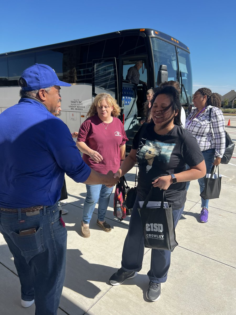 jrimato's tweet photo. The Crowley ISD facility planning committee spent Sat touring facilities so they can make first-hand informed decisions about district needs. Special thanks to students that toured or presented &amp; to Dr. McFarland for being the bus tour guide. @CrowleyISD @VLKArchitects @TCend4 https://t.co/ArEJ14Zqpv