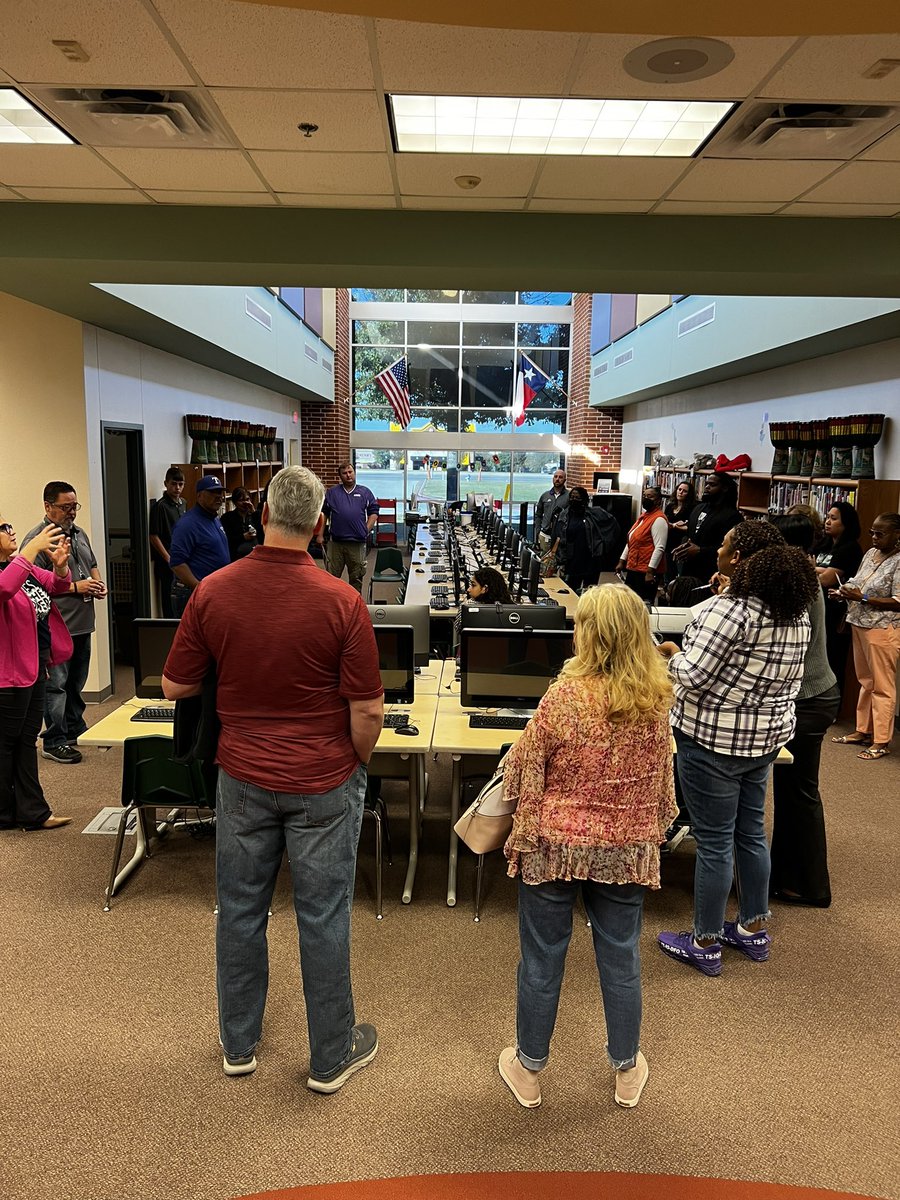 jrimato's tweet photo. The Crowley ISD facility planning committee spent Sat touring facilities so they can make first-hand informed decisions about district needs. Special thanks to students that toured or presented &amp; to Dr. McFarland for being the bus tour guide. @CrowleyISD @VLKArchitects @TCend4 https://t.co/ArEJ14Zqpv