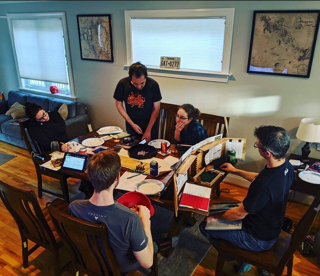 Today was the 3 yr anniversary of our #DnD campaign. I've been running a campaign that started with the Ghosts of Saltmarsh book that has evolved into so much more. I love this group!
#ttrpgfamily