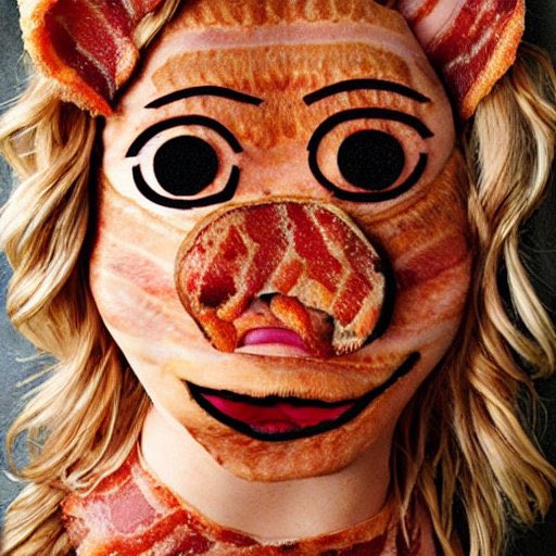 drw237's tweet photo. Heard there was a #baconwave Where’s the beef? 

#AIart #AIArtwork #AiArtSociety #realmisspiggy #pigface #hamitup #bacon #artwork #aiartist #ai https://t.co/wgDxxMmeUP