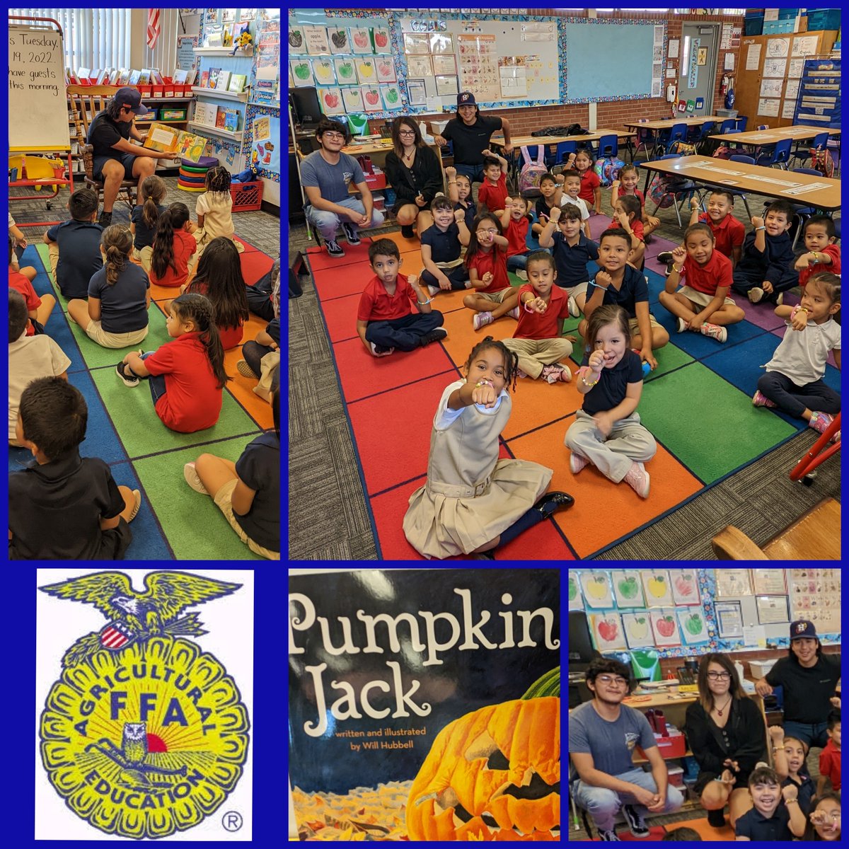 HartfordSEH's tweet photo. Thank you to Chandler High FFA students for coming in to read and do a fun pumpkin activity with our students!  @ChandlerUnified https://t.co/BMYDZVqSwp