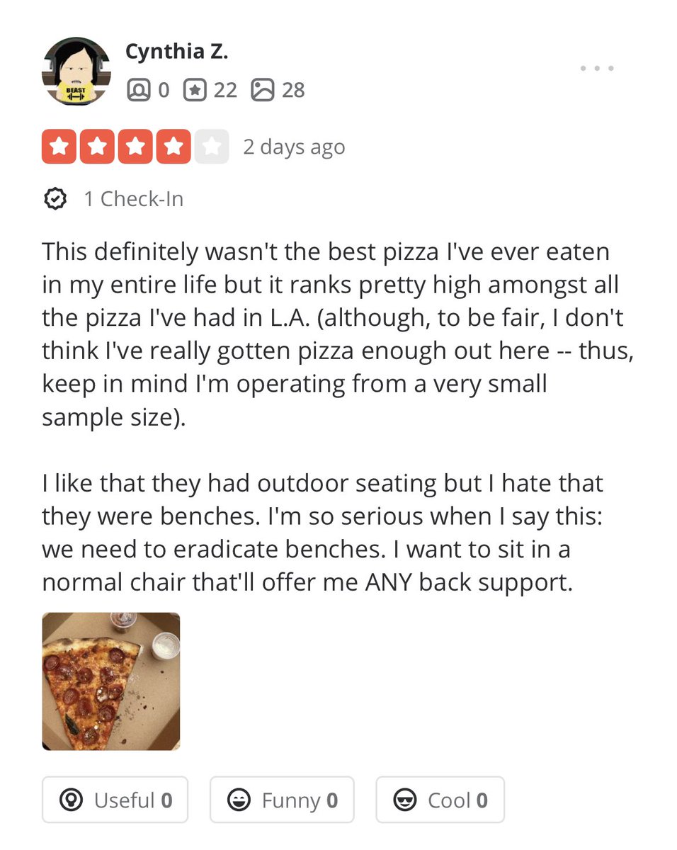 johnelerick's tweet photo. This is the most honest Yelp review I’ve ever seen https://t.co/C5DARLWgzR