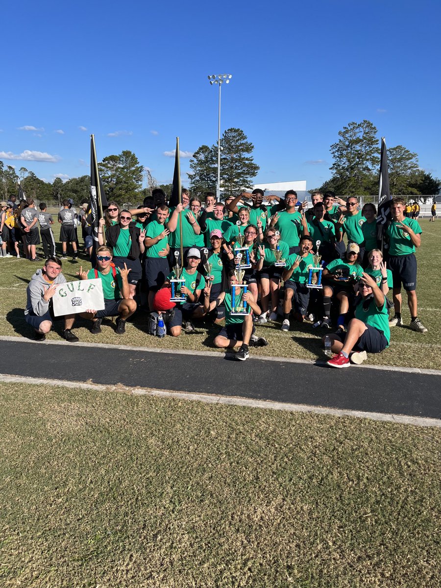 mc_jmcguire's tweet photo. After a long day at Central High School’s Iron Bear Challenge, the cadets of Gulf High School finished in 3rd place out of 22 teams. They placed in the top 4 in 6 of 11 events. Way to go BUCS! ⁦@gulfhighschool⁩ https://t.co/JnJj1qPKpU