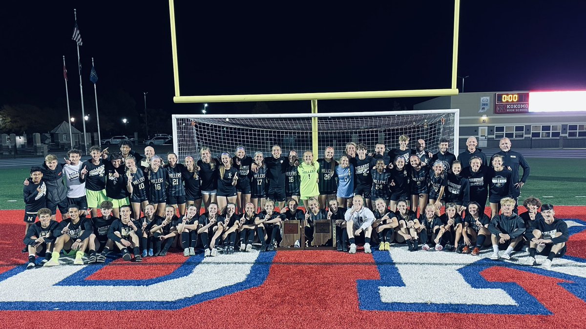MillerNationAD's tweet photo. For the first time in school history, the Millers will play for a State Championship in both Boys and Girls Soccer! #MillerPride #DoubleDip https://t.co/Q649sIVjUt