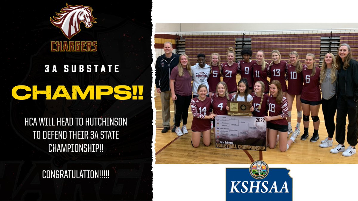 HCA KC Athletics (@hcakcathletics) on Twitter photo Varsity Volleyball team will head back to Hutchinson to try to defend the 3A state title.
<a href="/sportsinkansas/">Sports in Kansas</a>
@easternkssports
<a href="/metrosports_kc/">metrosports_kc</a> Varsity Volleyball team will head back to Hutchinson to try to defend the 3A state title.
<a href="/sportsinkansas/">Sports in Kansas</a>
@easternkssports
<a href="/metrosports_kc/">metrosports_kc</a>